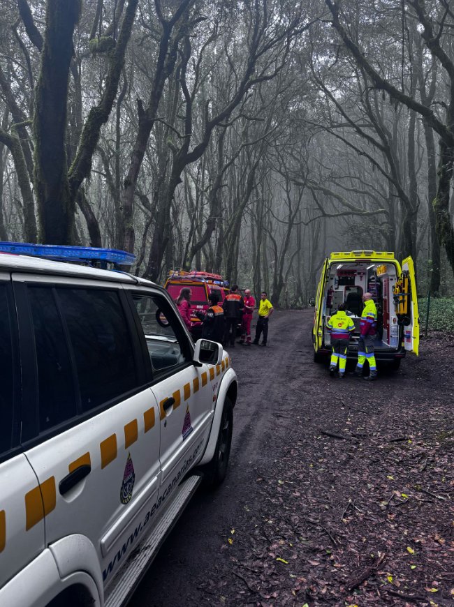 Una senderista resulta herida tras una caída en La Gomera