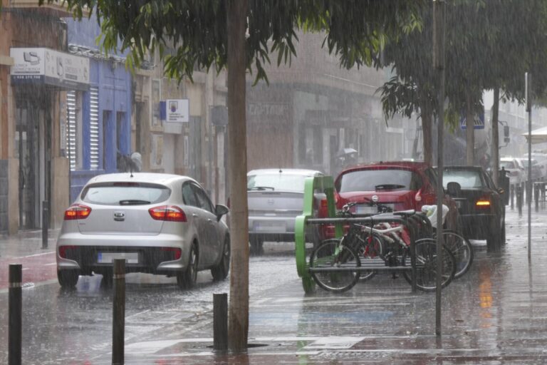 Situación de alerta por lluvia en La Palma