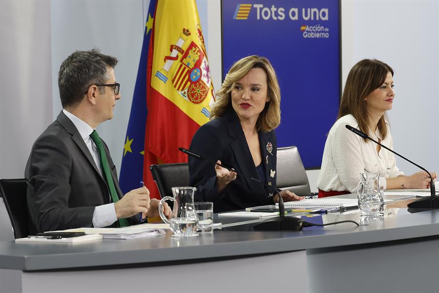 Rueda de prensa del Consejo de Ministros del 25 de marzo 2025. EFE