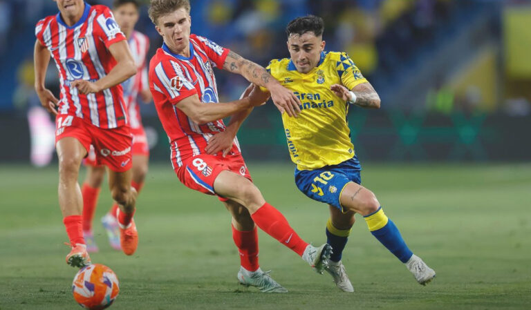1-0 | La UD Las Palmas supera al Atlético de Madrid en el tiempo añadido
