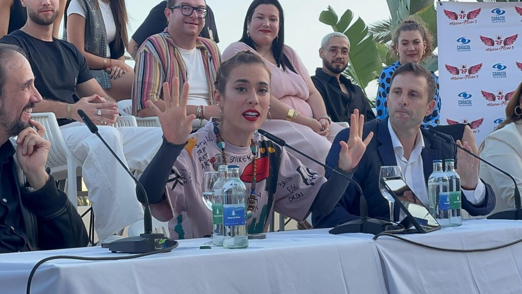 Carolina Ramírez durante la presentación del rodaje en Fuerteventura / DN7 Music