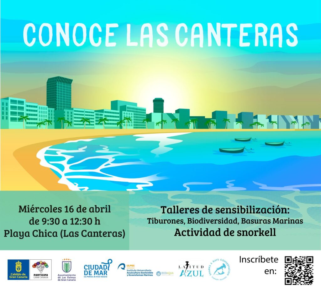 Las Canteras acoge una jornada de sensibilización sobre la biodiversidad marina. Cartel de la jornada 'Conoce Las Canteras'/ Ayuntamiento de Las Palmas de Gran Canaria.