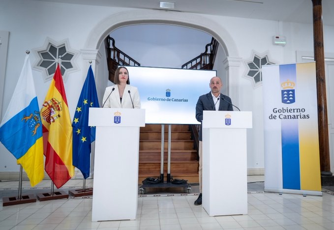 Canarias, atenta al apagón eléctrico en la Península. Rueda de prensa posterior al Consejo de Gobierno del 28 de abril de 2025. Imagen Presidencia del Gobierno
