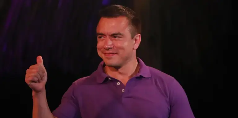 Noboa, el presidente ‘milenial’ y de «mano dura» que gobernará Ecuador hasta 2029