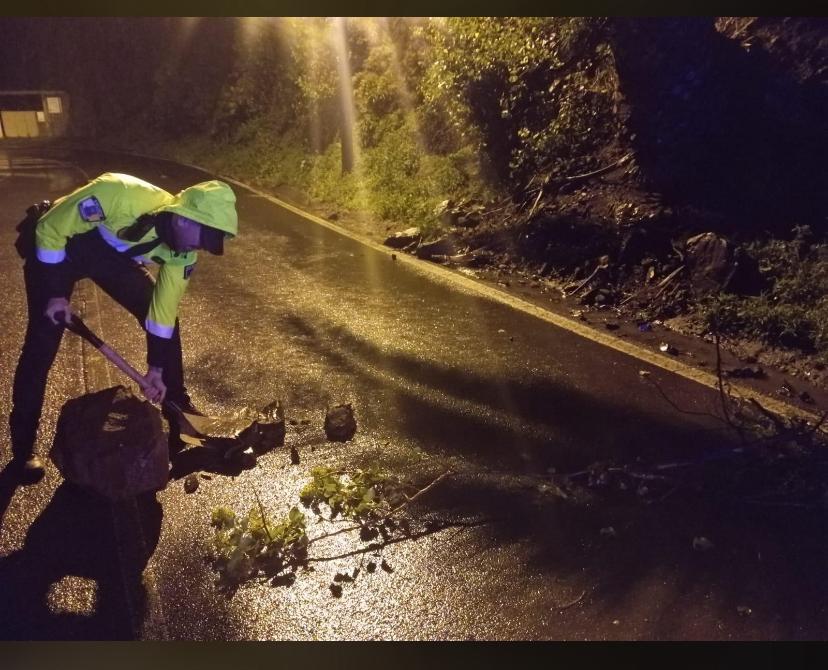 Desprendimientos en las carreteras de Tenerife/ CECOPAL Tenerife.