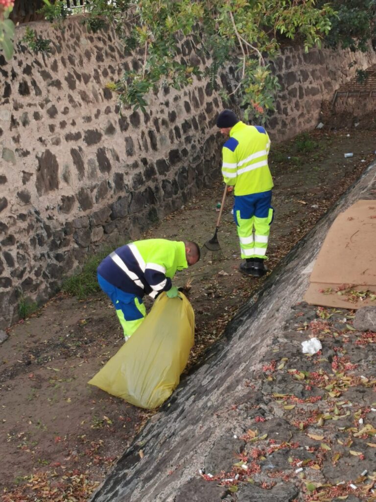 El Ayuntamiento de Las Palmas de Gran Canaria activa un dispositivo especial de limpieza por el paso de la borrasca ‘Olivier’/ Ayuntamiento de Las Palmas de Gran Canaria.