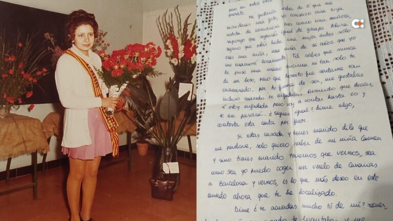 Carme busca a Antonio: «un apuesto cocinero de Gran Canaria» después de 50 años de un amor imposible