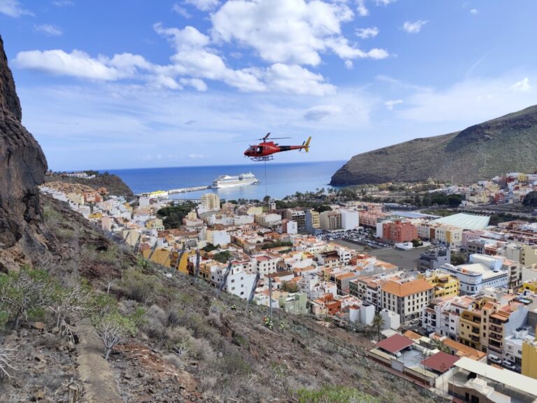 La Gomera ejecuta la segunda fase de la obra del talud