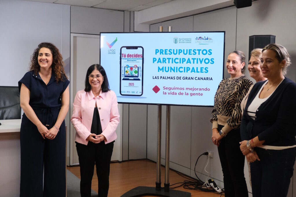 Las Palmas de Gran Canaria inicia una nueva convocatoria de los Presupuestos Participativos. Presentación de los Presupuestos Participativos Municipales/ Ayuntamiento de Las Palmas de Gran Canaria.