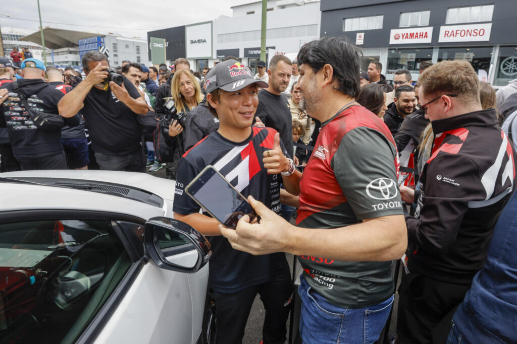 Presentación de los pilotos del equipo Toyota Gazoo WRC que compiten en el Rally Islas Canarias