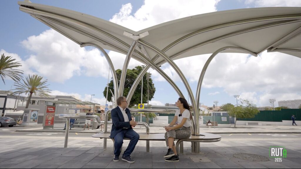 El concejal José Eduardo Ramírez y Yara de León en Las Palmas de Gran Canaria