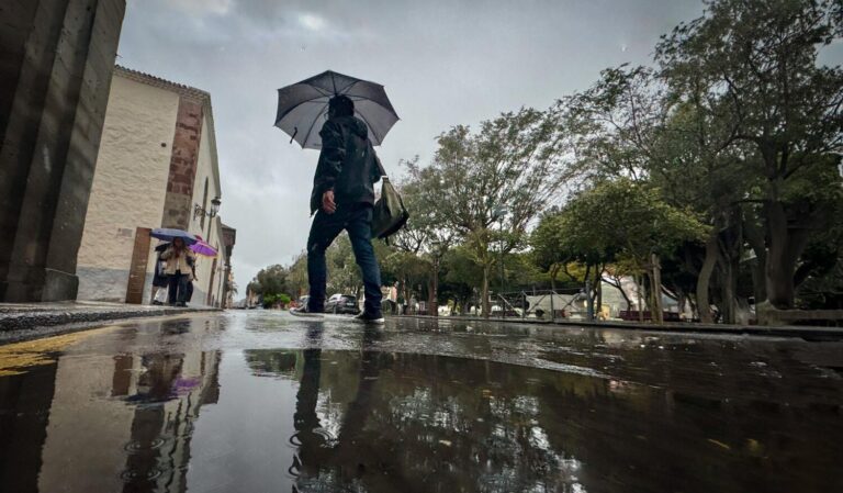 Primer día de la borrasca Olivier a su paso por Canarias