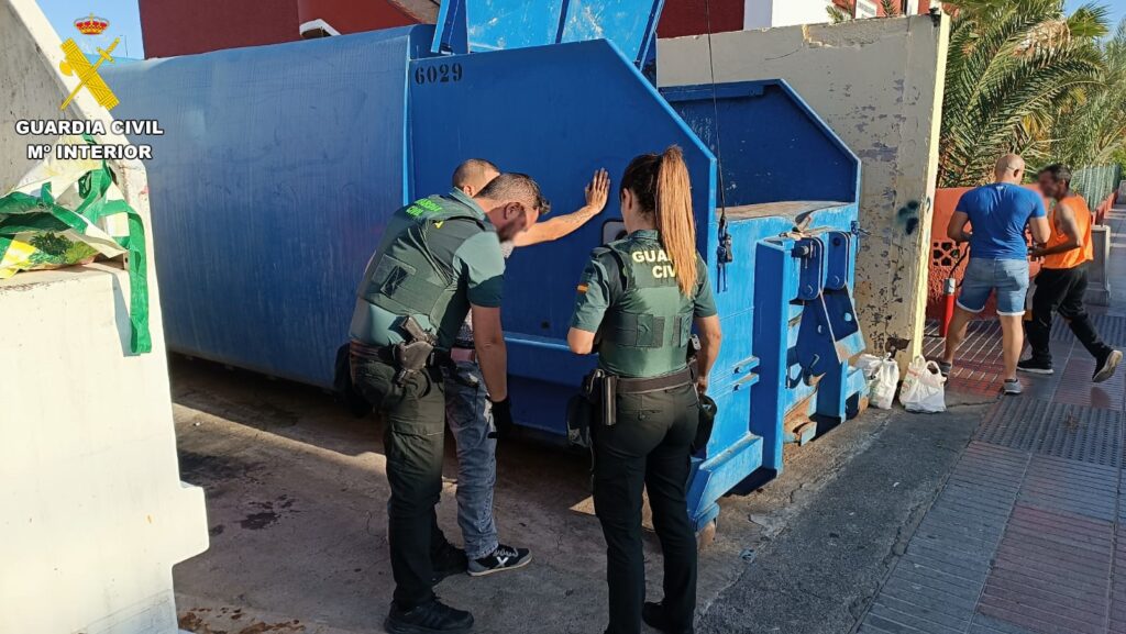 Detenido por tentativa de homicidio en Vecindario. Imagen del lugar donde ocurrieron los hechos/ Guardia Civil.