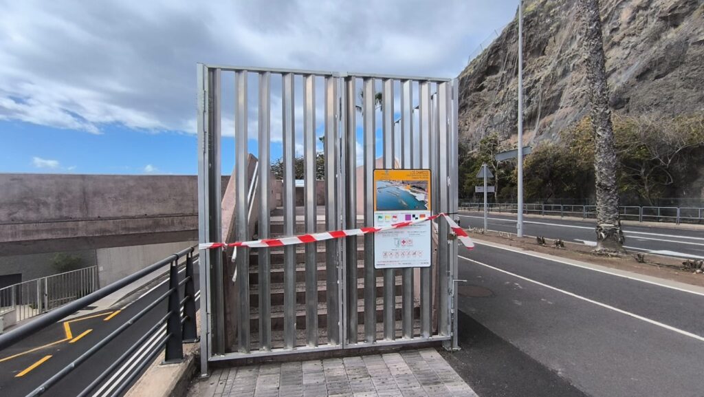 Cierre temporal de la zona de Los Charcos en Santa Cruz de Tenerife / Ayuntamiento de Santa Cruz de Tenerife 