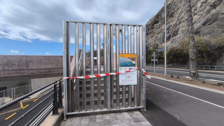 Cierre a la zona de Los Charcos en Santa Cruz de Tenerife por deficiencias