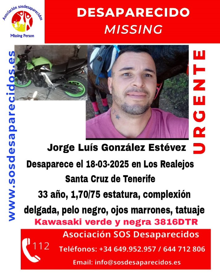 Buscan a un joven desaparecido en Los Realejos