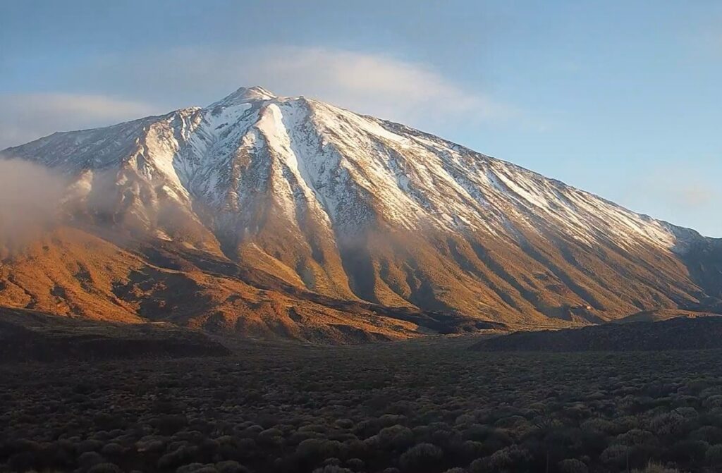 Galería de imágenes de la borrasca Olivier. Nieve en el Teide. Segundo día borrasca Olivier a su paso por Canarias