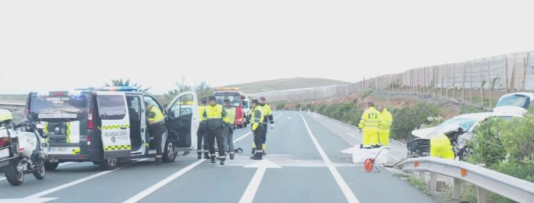Un fallecido en un accidente en Agaete