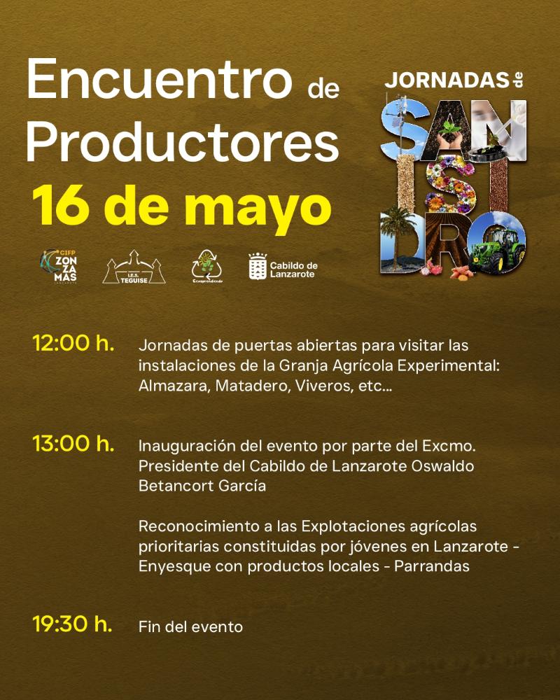 Homenaje a los jóvenes del sector agrícola y ganadero en el Encuentro de Productores de Lanzarote