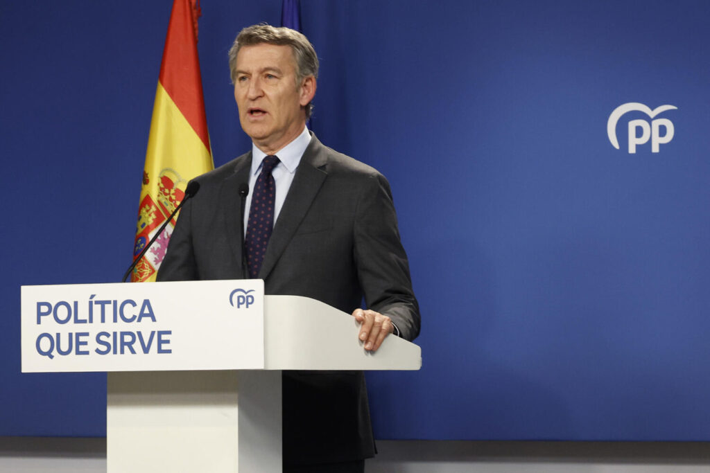 Feijóo convoca una protesta contra Sánchez y alienta a sus socios a una moción de censura