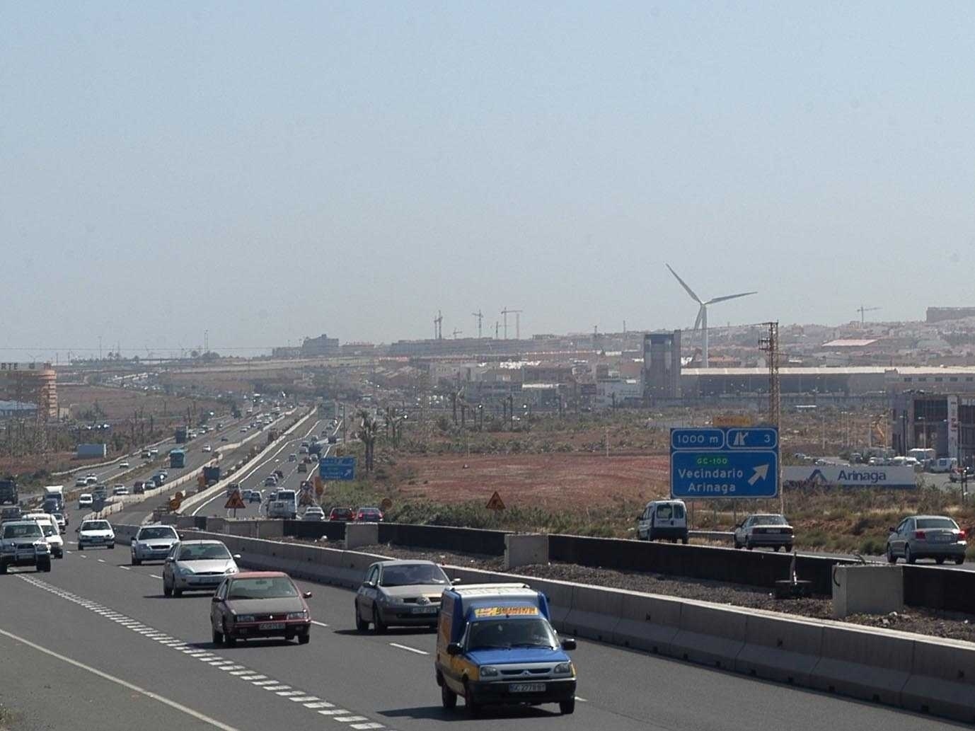 Una colisión en la GC-1 causa tres heridos leves