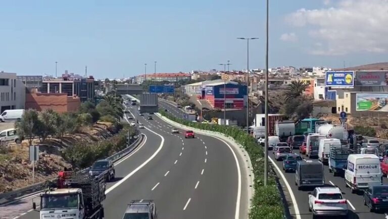 La GC-1 estrenará nueva señalización y carriles para mejorar el tráfico