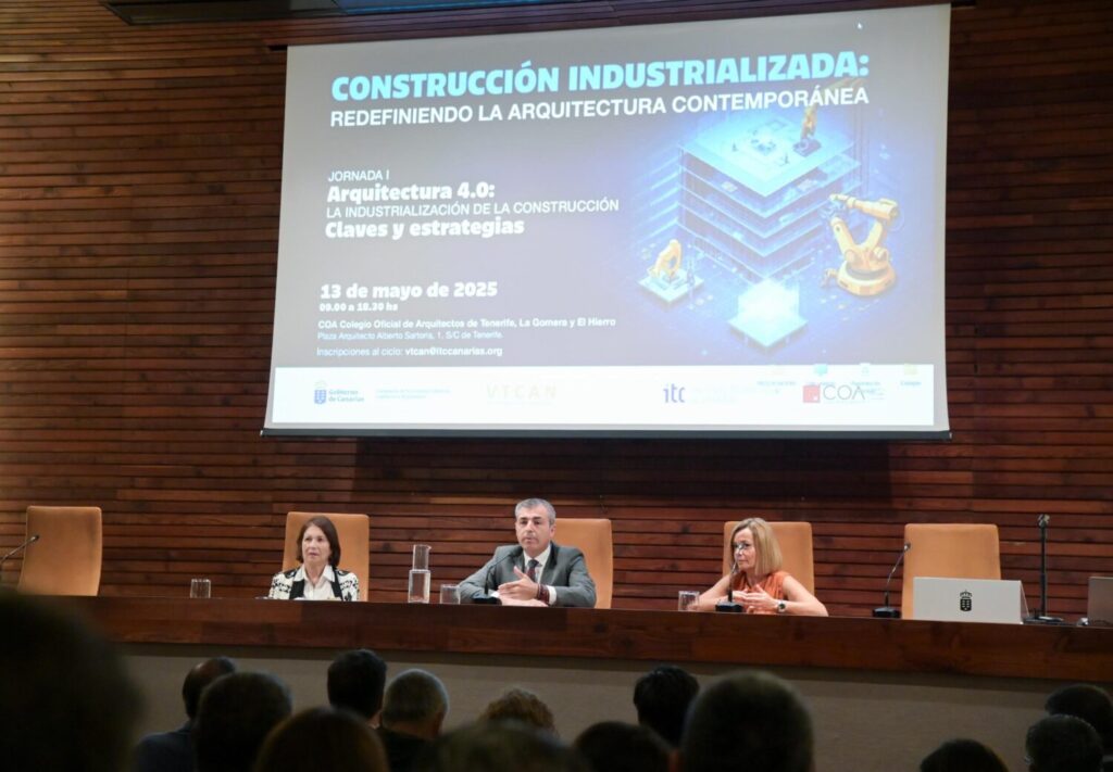 Inauguración de las cuatro jornadas de trabajo sobre construcción industrializada. Imagen Gobierno de Canarias