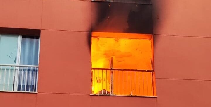 Extinguido un incendio declarado esta mañana en El Sobradillo, Tenerife