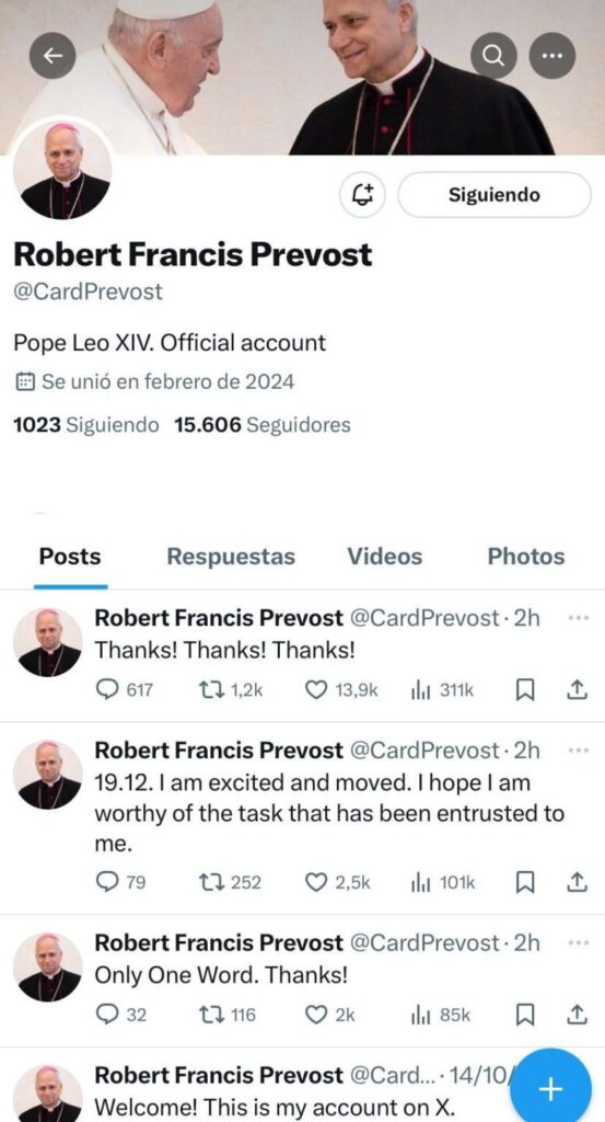 Las primeras palabras del papa León XIV tras su nombramiento/ RTVC.