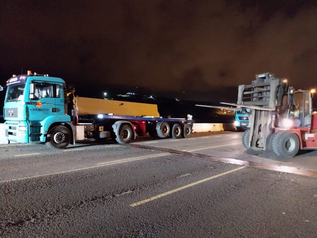 Cierre nocturno del viaducto del Guiniguada