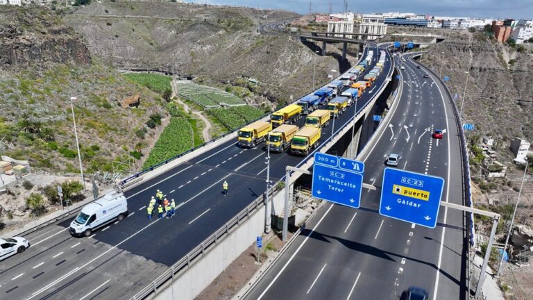 El viaducto del Guiniguada permitirá el paso de vehículos pesados a partir de este fin de semana