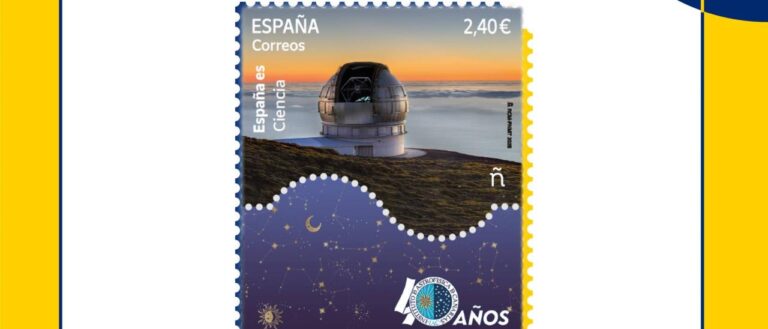 Correos dedica un sello al 40º aniversario del IAC