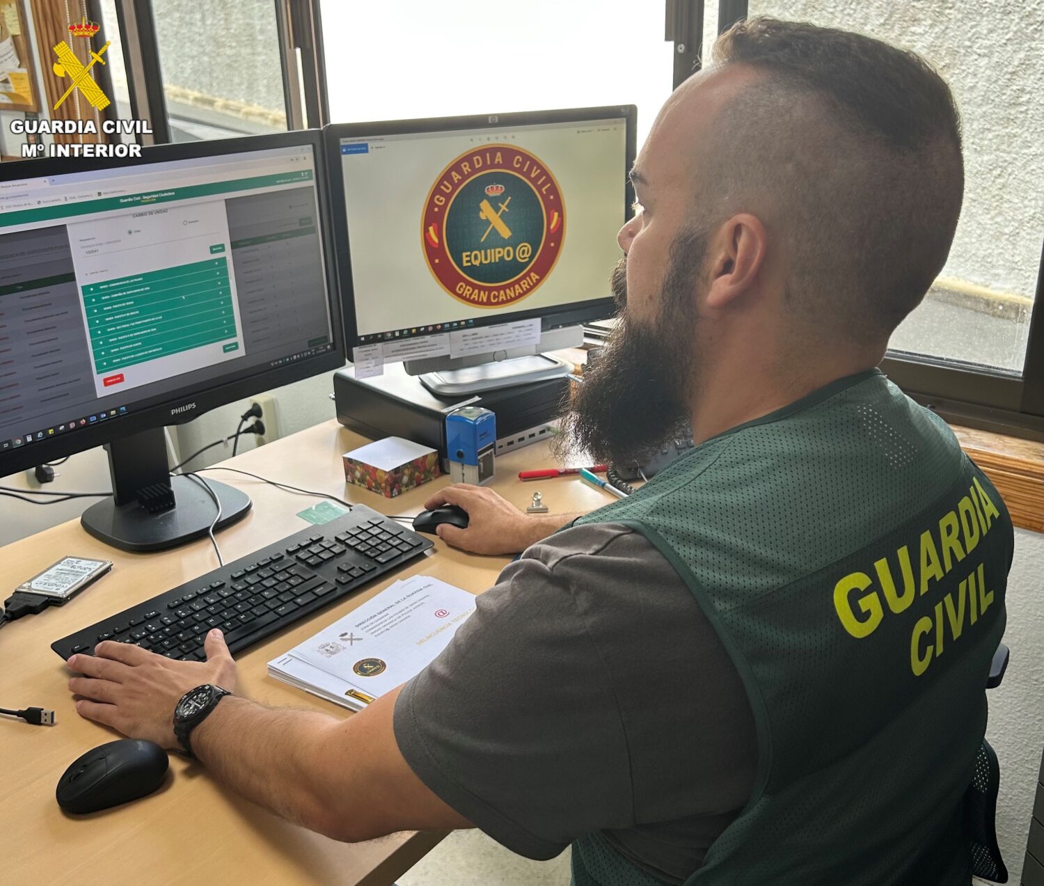 La Guardia Civil denuncia que faltan agentes en Agüimes, Santa Lucía y Mogán, en Gran Canaria. Imagen cedida por la Guardia Civil 