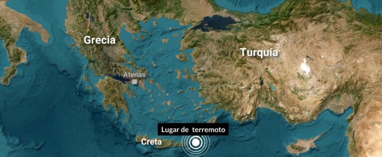 Terremoto de 6,1 grados en Creta