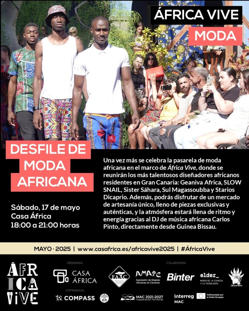 El desfile de moda africana se celebrará este sábado en el patio de Casa África.