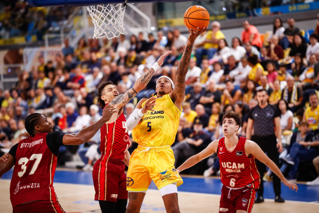 En el Gran Canaria Arena se ha disputado este último partido de fase regular de la Liga Endesa entre el Dreamland Gran Canaria y UCAM Murcia