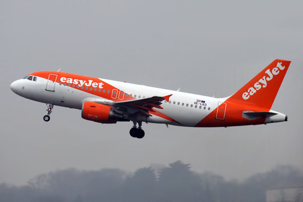 El avión, un Airbus A321neo de la aerolínea Easyjet, había despegado a las 7.53 hora local del aeropuerto milanés