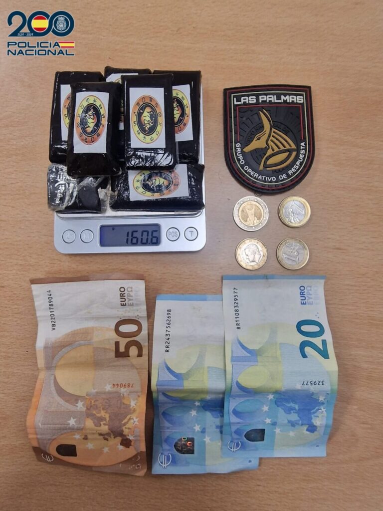 Detienen a un hombre por posesión de hachís en Tamareceite (Las Palmas de Gran Canaria)