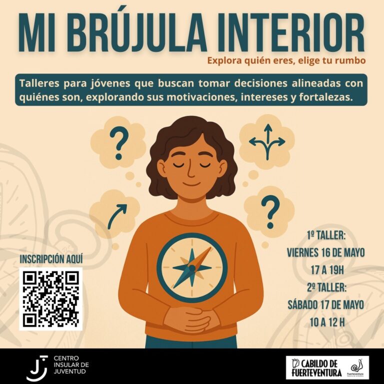 El Centro Insular de Juventud de Fuerteventura ofrece talleres sobre exploración personal para jóvenes