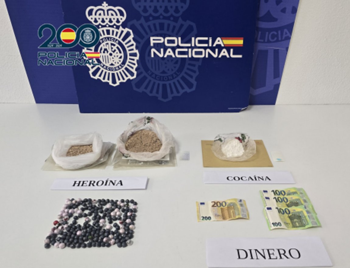 La Policía Nacional desmantela un punto de heroína en San Cristóbal de La Laguna