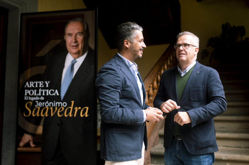 La Laguna acoge una exposición sobre Jerónimo Saavedra que une arte y política 