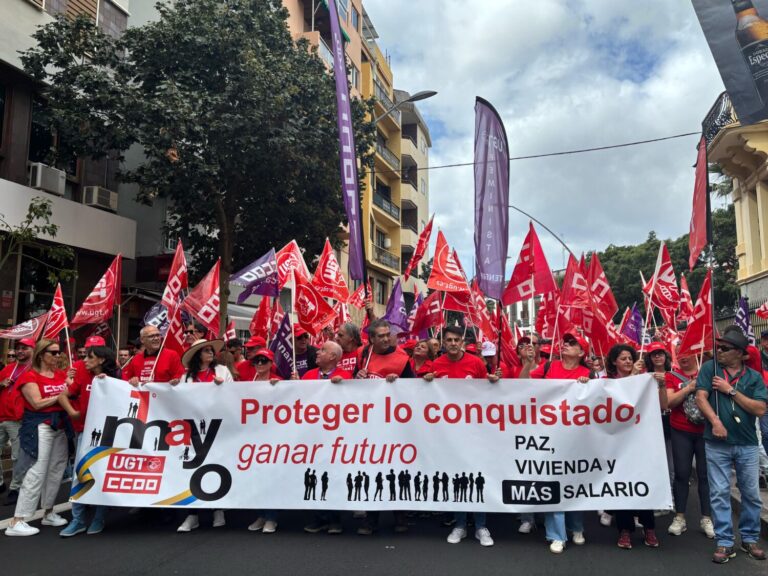 Manifestaciones por el 1 de mayo en Canarias en defensa de los derechos sociales y laborales
