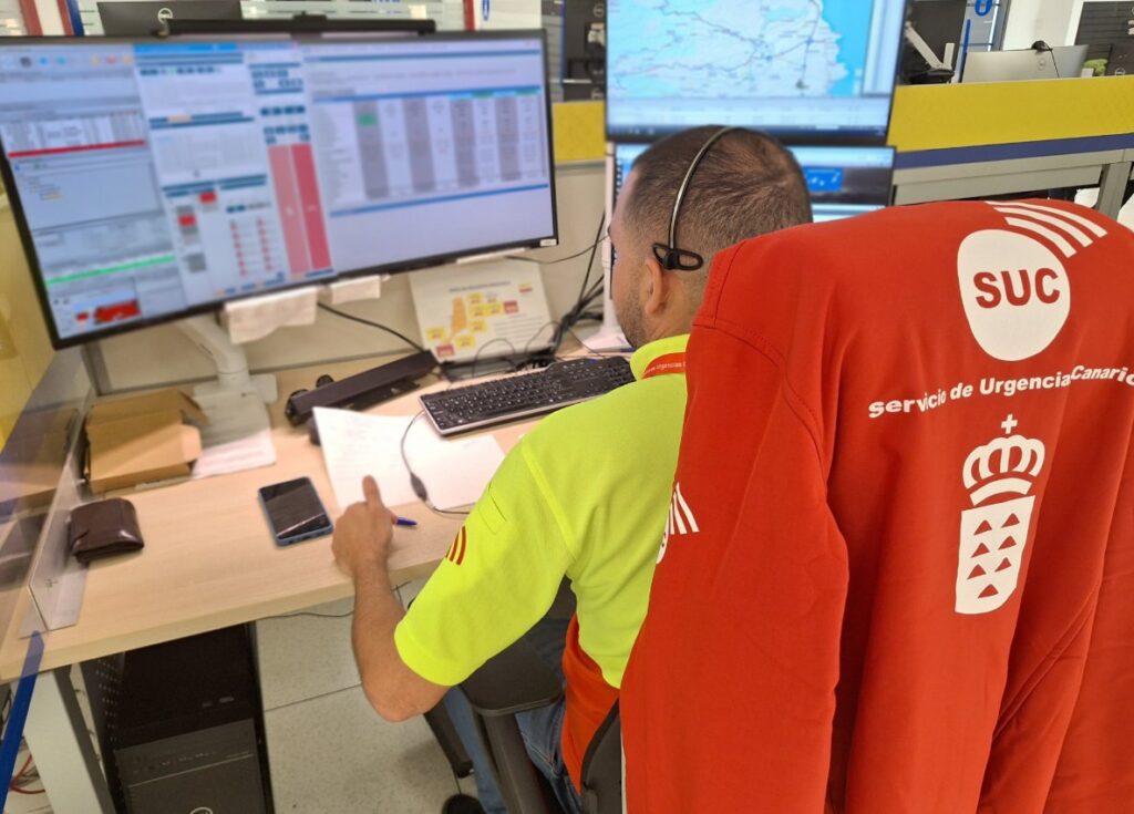 Un motorista en estado grave tras una colisión con un coche en Gran Canaria