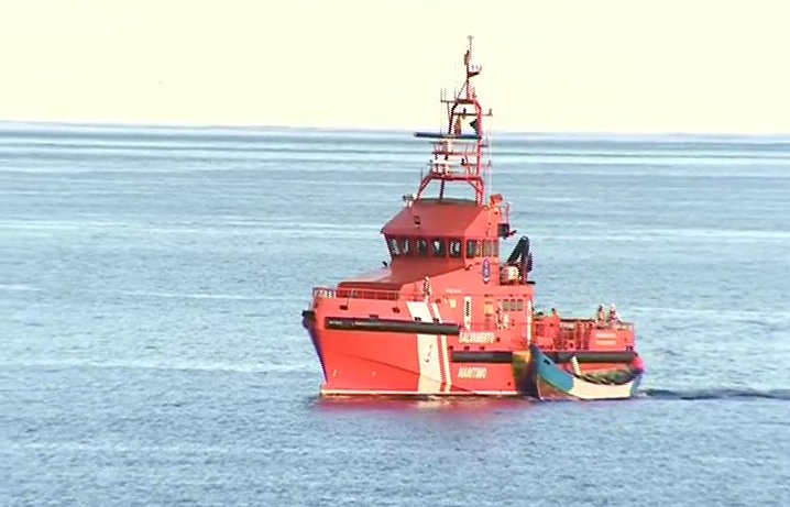 Salvamar y el rescate de una barca en Arguineguín
