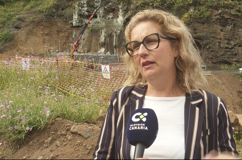 La carretera general de Tijarafe sufrirá cortes para las obras de un túnel