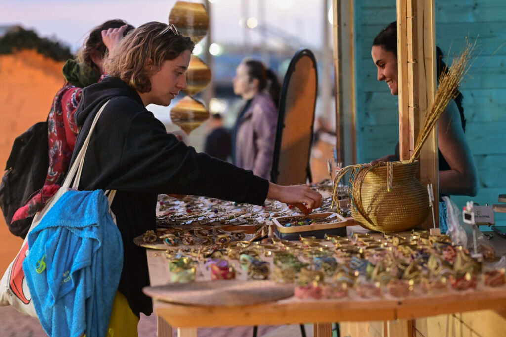 Puesto de venta ambulante en Las Canteras.