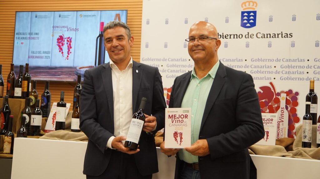 El vino Brumas de Ayosa Tinto gana el el Concurso Oficial de Vinos "AgroCanarias" 2025 de entre 60 bodegas y 227 producciones