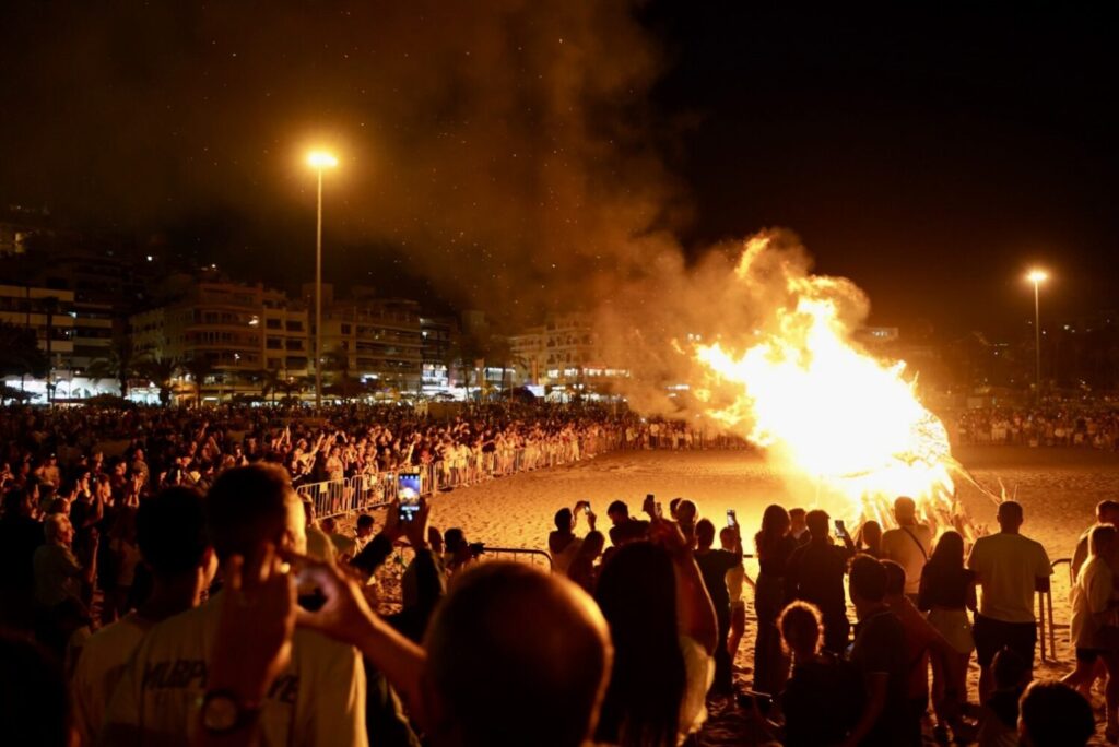 Noche de San Juan en Arona, Tenerife. Imagen Ayuntamiento de Arona