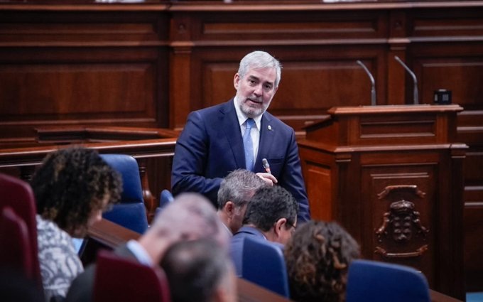Clavijo marca el reto demográfico, la sanidad y el agua entre los retos para Fuerteventura. Imagen de archivo del presidente del Gobierno de Canarias. Imagen Presidencia del Gobierno
