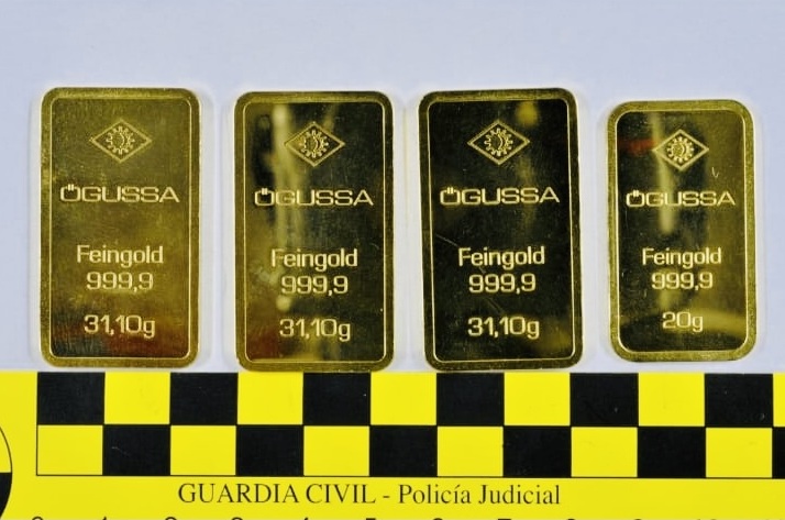 Detienen a un varón acusado de robar ocho lingotes de oro en La Palma